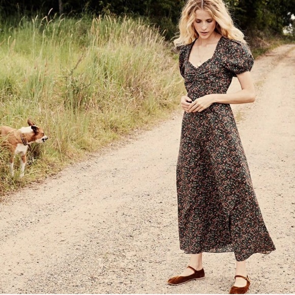 Doen Dresses & Skirts - DOEN DREE DRESS BLACK PETITE JARDÍN SMALL 100% COTTON